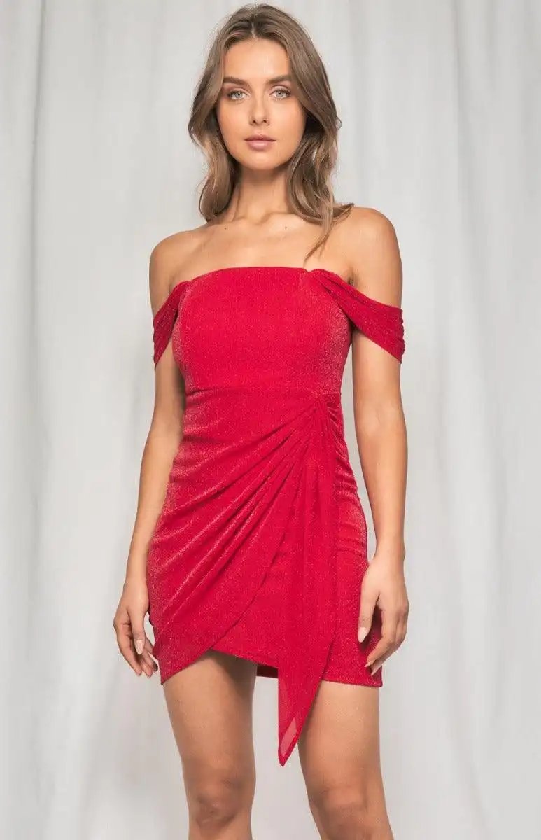 Strapless Drape Mini Dress - Shweetcheeks Collection